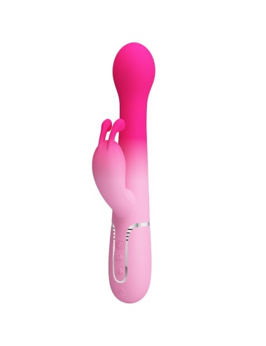 PRETTY LOVE - DEJON 3 EM 1 MULTIFUNCIONAL RABBIT VIBRADOR ROSA
