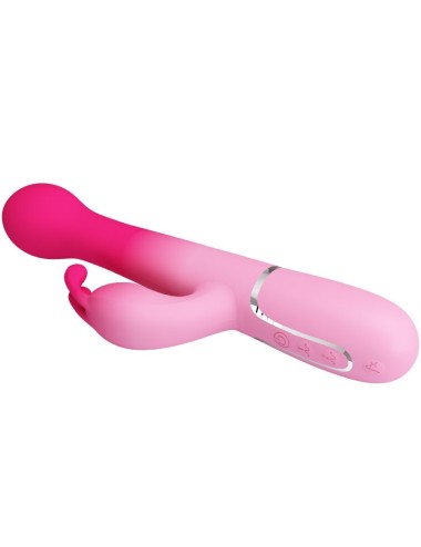 PRETTY LOVE - DEJON 3 EM 1 MULTIFUNCIONAL RABBIT VIBRADOR ROSA