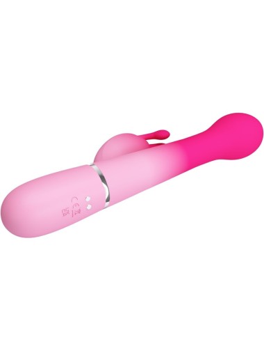 PRETTY LOVE - DEJON 3 EM 1 MULTIFUNCIONAL RABBIT VIBRADOR ROSA