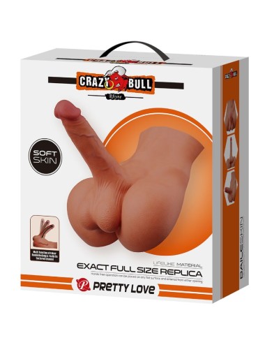 CRAZY BULL - MASTURBADOR REALISTA NATURAL RHYNE BACK