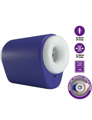 PRETTY LOVE - DJ LADY MASTURBADOR MASCULINO COM VIBRAÇÃO 5 AJUSTES ROXO