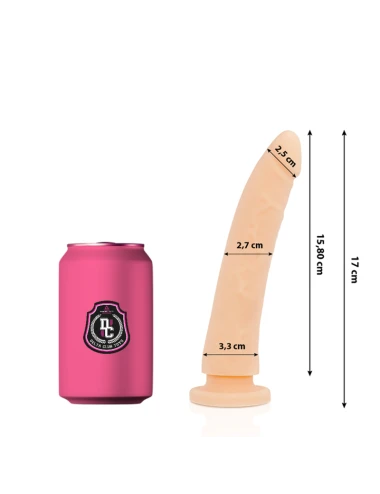 DELTA CLUB - BRINQUEDOS DILDO MÉDICO NATURAL SILICONE 17 CM -O- 3 CM