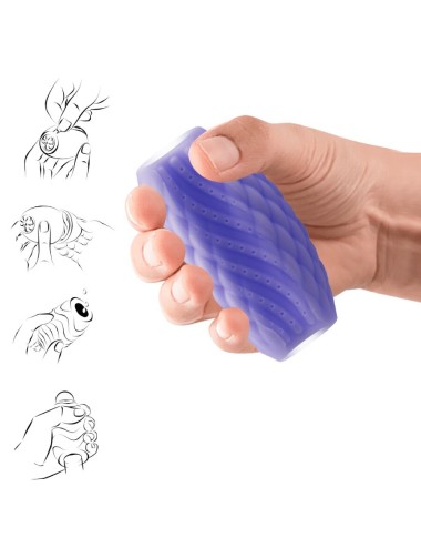 PRETTY LOVE - MASTURBADOR MASCULINO SILICONE ATHENA EROS ROXO