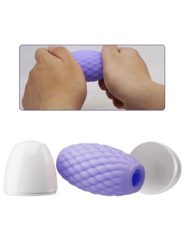 PRETTY LOVE - MASTURBADOR MASCULINO SILICONE ATHENA EROS ROXO