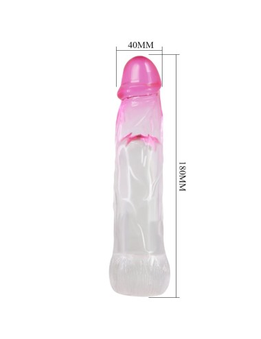 PRETTY LOVE - NERON REALISTA 6 CM BAINHA DE AMPLIAÇÃO PARA PÊNIS ROSA