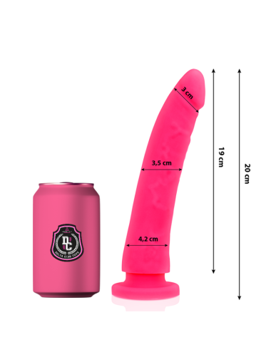 DELTA CLUB -TOYS DILDO MÉDICO ROSA SILICONE 20 CM -O- 4 CM
