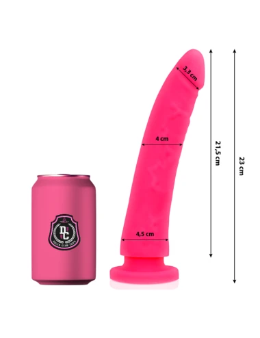 DELTA CLUB - TOYS DILDO MÉDICO DE SILICONE ROSA 23 CM -O- 4.5 CM