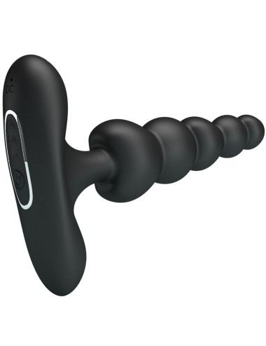 PRETTY LOVE - VIBRADOR ANAL SIDNEY 10 VIBRAÇÕES PRETO