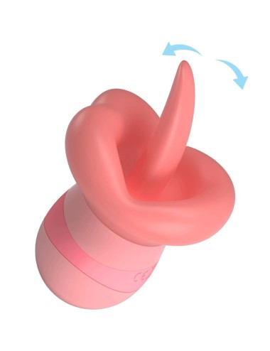 PRETTY LOVE - ESTIMULADOR DE CLITÓRIS KYLEE TONGUE 10 VIBRAÇÕES ROSA NUDE