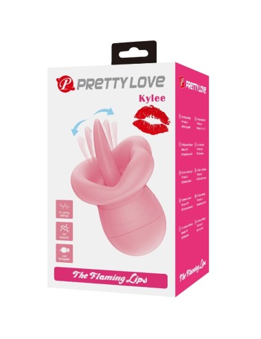PRETTY LOVE - ESTIMULADOR DE CLITÓRIS KYLEE TONGUE 10 VIBRAÇÕES ROSA NUDE