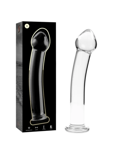 NEBULA SERIES BY IBIZA - MODELO 11 DILDO VIDRO BOROSILICADO TRANSPARENTE 16 CM -O- 3 CM