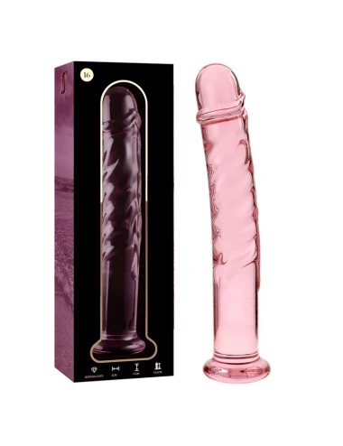 NEBULA SERIES BY IBIZA - MODELO 16 DILDO VIDRO BOROSILICADO ROSA 18.5 CM -O- 3 CM