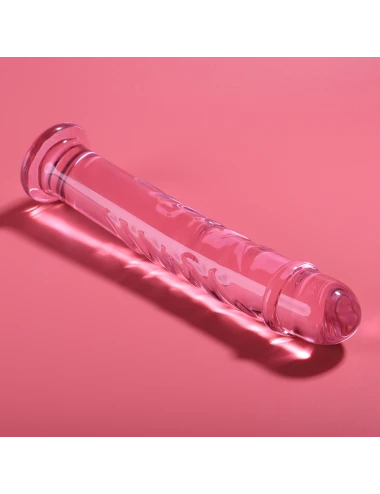 NEBULA SERIES BY IBIZA - MODELO 16 DILDO VIDRO BOROSILICADO ROSA 18.5 CM -O- 3 CM