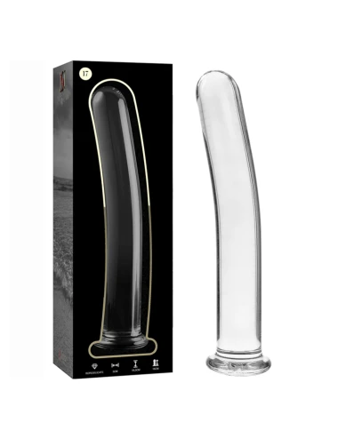 NEBULA SERIES BY IBIZA - MODELO 17 DILDO VIDRO BOROSILICADO TRANSPARENTE 18.5 CM -O- 3 CM