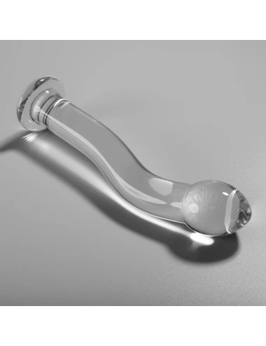 SÉRIE NEBULA BY IBIZA - MODELO 18 DILDO VIDRO BOROSILICADO TRANSPARENTE 18.5 CM -O- 3.5 CM