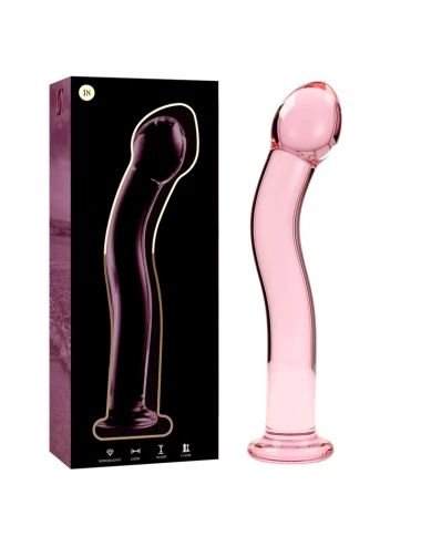NEBULA SERIES BY IBIZA - MODELO 18 DILDO VIDRO BOROSILICADO ROSA 18.5 CM -O- 3.5 CM