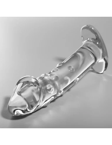 NEBULA SERIES BY IBIZA - MODELO 19 DILDO VIDRO BOROSILICADO TRANSPARENTE 18.5 CM -O- 4 CM