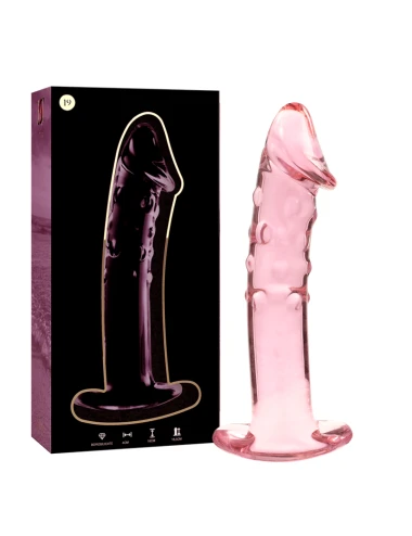 NEBULA SERIES BY IBIZA - MODELO 19 DILDO VIDRO BOROSILICADO ROSA 18.5 CM -O- 4 CM