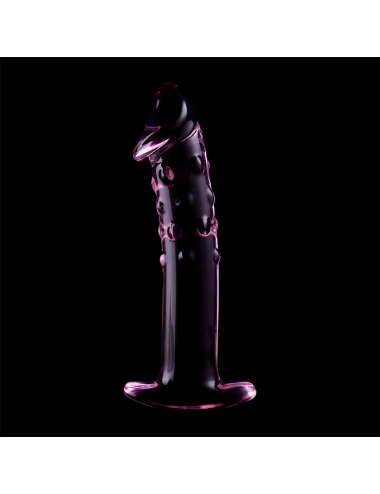 NEBULA SERIES BY IBIZA - MODELO 19 DILDO VIDRO BOROSILICADO ROSA 18.5 CM -O- 4 CM