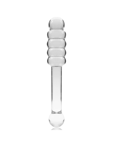NEBULA SERIES BY IBIZA - MODELO 20 DILDO VIDRO BOROSILICADO TRANSPARENTE 20.5 CM -O- 3 CM