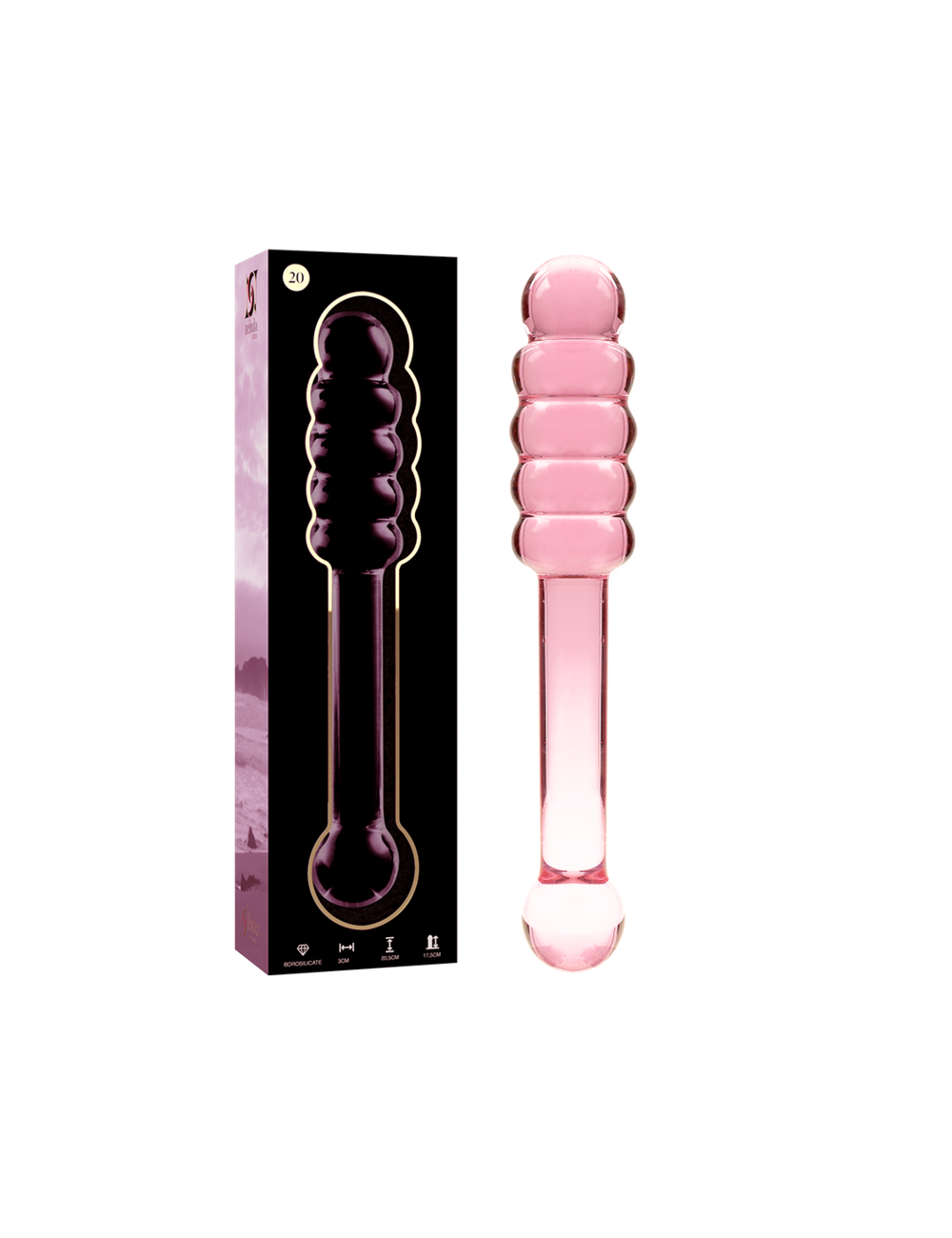 NEBULA SERIES BY IBIZA - MODELO 20 DILDO VIDRO BOROSILICADO ROSA 20.5 CM -O- 3 CM NEBULA SERIES BY IBIZA - MODELO 20 DILDO VIDRO BOROSILICADO ROSA 20.5 CM -O- 3 CM