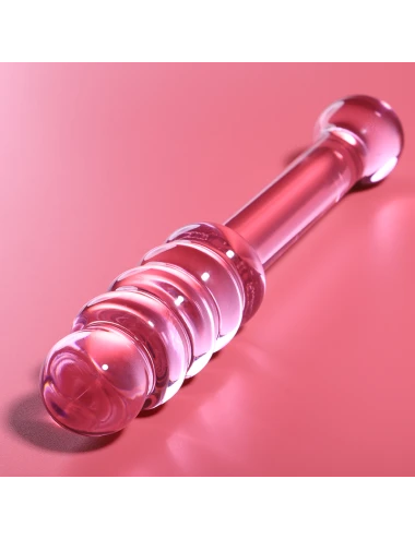 NEBULA SERIES BY IBIZA - MODELO 20 DILDO VIDRO BOROSILICADO ROSA 20.5 CM -O- 3 CM