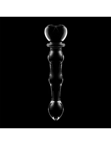 NEBULA SERIES BY IBIZA - MODELO 21 DILDO VIDRO BOROSILICADO TRANSPARENTE 20.5 CM -O- 3.5 CM