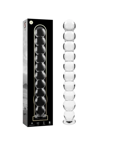 NEBULA SERIES BY IBIZA - MODELO 22 DILDO VIDRO BOROSILICADO TRANSPARENTE 21.5 CM -O- 2.5 CM