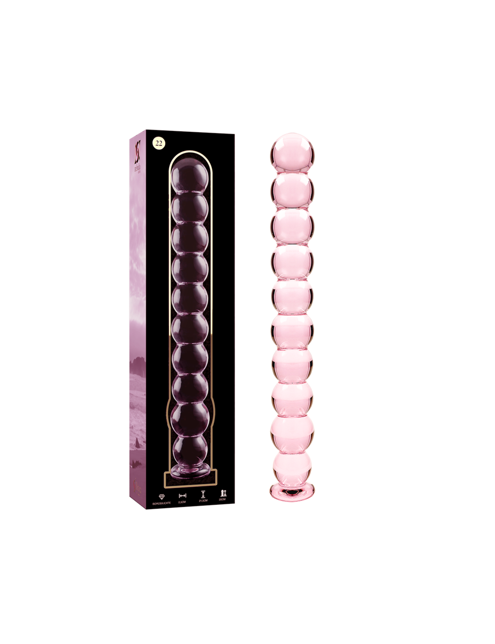 NEBULA SERIES BY IBIZA - MODELO 22 DILDO VIDRO BOROSILICADO ROSA 21.5 CM -O- 2.5 CM NEBULA SERIES BY IBIZA - MODELO 22 DILDO VIDRO BOROSILICADO ROSA 21.5 CM -O- 2.5 CM