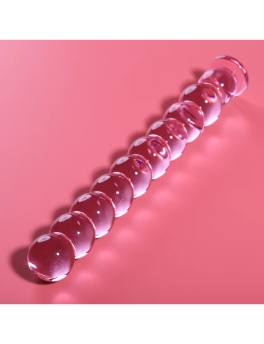 NEBULA SERIES BY IBIZA - MODELO 22 DILDO VIDRO BOROSILICADO ROSA 21.5 CM -O- 2.5 CM