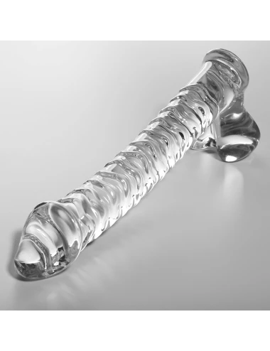 NEBULA SERIES BY IBIZA - MODELO 23 DILDO VIDRO BOROSILICADO TRANSPARENTE 21.5 CM -O- 4 CM
