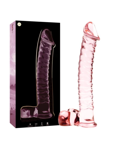NEBULA SERIES BY IBIZA - MODELO 23 DILDO VIDRO BOROSILICADO ROSA 21.5 CM -O- 4 CM