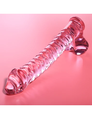 NEBULA SERIES BY IBIZA - MODELO 23 DILDO VIDRO BOROSILICADO ROSA 21.5 CM -O- 4 CM