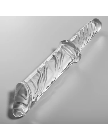 NEBULA SERIES BY IBIZA - MODELO 24 DILDO VIDRO BOROSILICADO TRANSPARENTE 28.5 CM -O- 5 CM