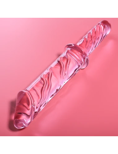 NEBULA SERIES BY IBIZA - MODELO 24 DILDO VIDRO BOROSILICADO ROSA 28.5 CM -O- 5 CM