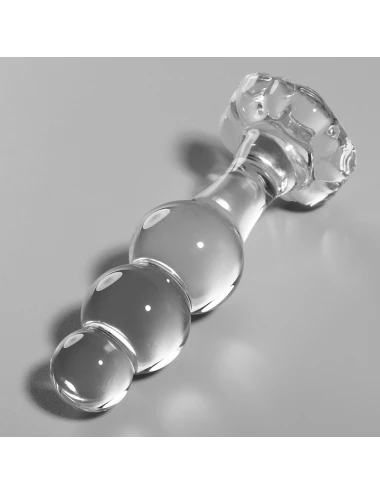 NEBULA SERIES BY IBIZA - MODELO 1 PLUG VIDRO BOROSILICADO TRANSPARENTE 10.5 CM -O- 3 CM