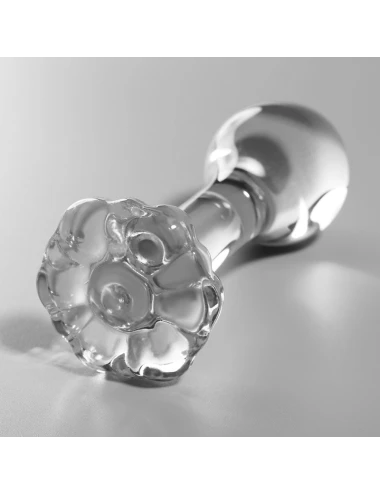 NEBULA SERIES BY IBIZA - MODELO 2 ANAL PLUG VIDRO BOROSILICADO TRANSPARENTE 11 CM -O- 3.5 CM