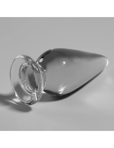 NEBULA SERIES BY IBIZA - MODELO 4 ANAL PLUG VIDRO BOROSILICADO TRANSPARENTE 11 CM -O- 5 CM