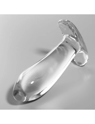 NEBULA SERIES BY IBIZA - MODELO 5 ANAL PLUG VIDRO BOROSILICADO TRANSPARENTE 12.5 CM -O- 3.5 CM