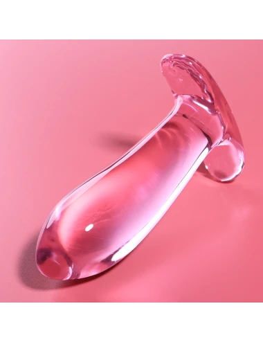 NEBULA SERIES BY IBIZA - MODELO 5 ANAL PLUG VIDRO BOROSILICADO ROSA 12.5 CM -O- 3.5 CM