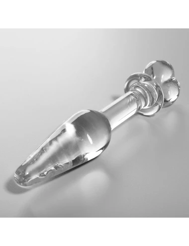 NEBULA SERIES BY IBIZA - MODELO 7 ANAL PLUG VIDRO BOROSILICADO TRANSPARENTE 13.5 CM -O- 3 CM