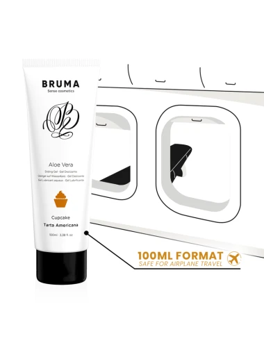 BRUMA - GEL DESLIZANTE DE ALOE VERA SABOR CUPCAKE 100 ML