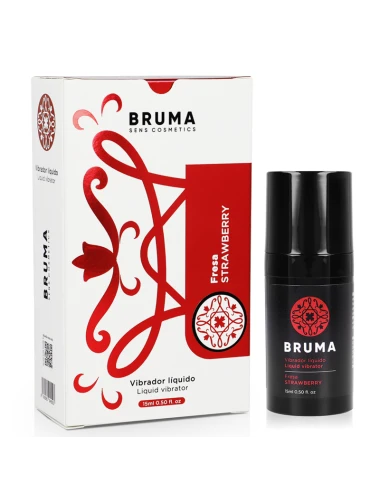BRUMA - VIBRADOR LÍQUIDO ULTRA DESLIZANTE MORANGO 15 ML