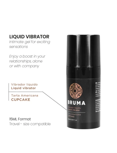 BRUMA - VIBRADOR LÍQUIDO ULTRA DESLIZANTE CUPCAKE 15 ML