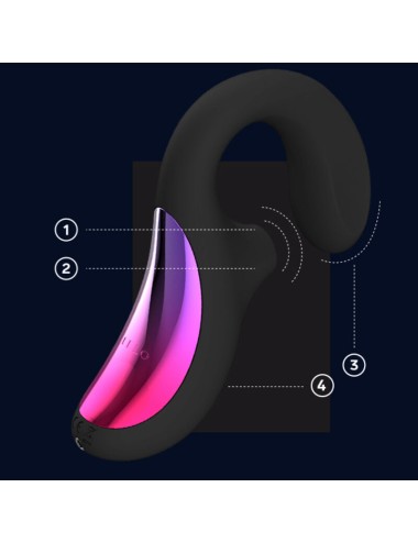 LELO - ENIGMA CRUISE DUPLO ESTIMULAO SONIC MASSAGER PRETO