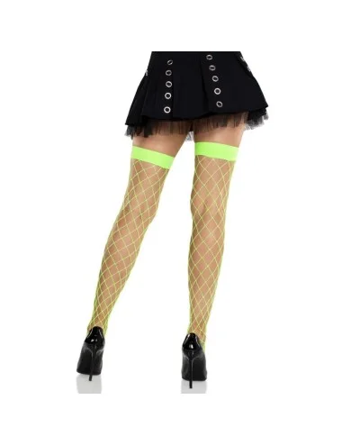LEG AVENUE - CALÇA ARRASTÃO LARGA VERDE NEON