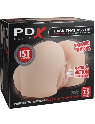 PDX ELITE - MASTURBADOR VIBRATÓRIO REALISTA DE VAGINA E ÂNUS BACK THAT ASS UP