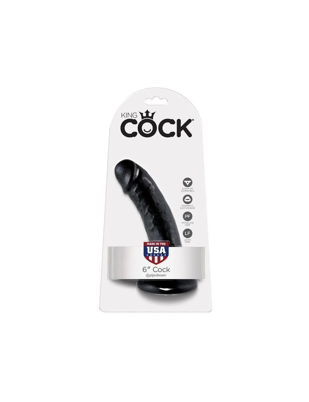 KING COCK 6" PENE NEGRO 15.2 CM KING COCK 6" PENE NEGRO 15.2 CM