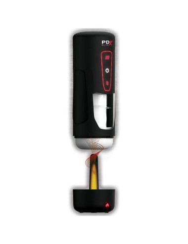 PDX ELITE - MASTURBADOR AUTOMÁTICO MILK ME HOTTER COM VIBRAÇÃO DE EFEITO DE CALOR E IMPULSÃO