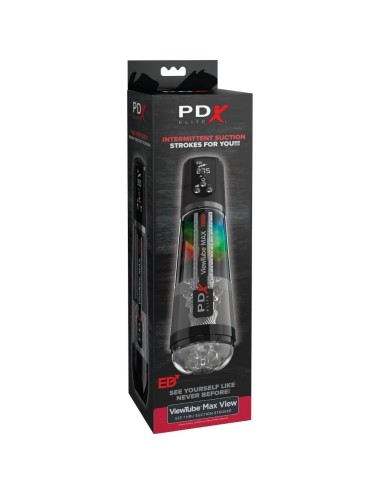 PDX ELITE - VIEWTUBE MAX VIEW MASTURNADOR AUTOMÁTICO COM SUCÇÃO TRANSPARENTE